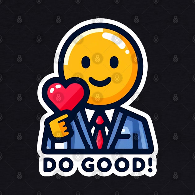 DO GOOD Emoji Heart by Plushism